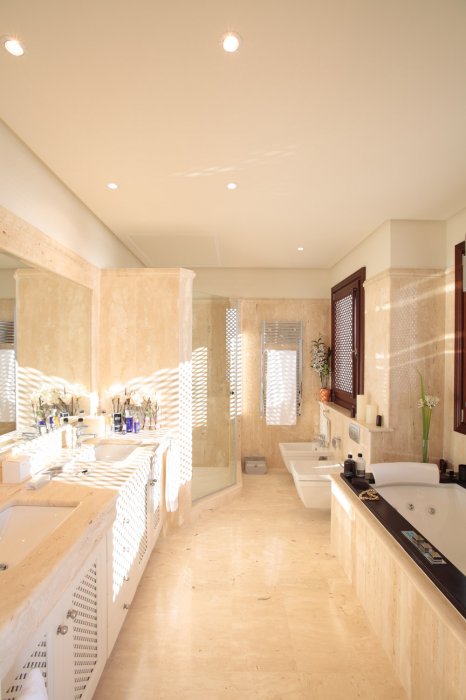 Luxury Marble Bathroom inside